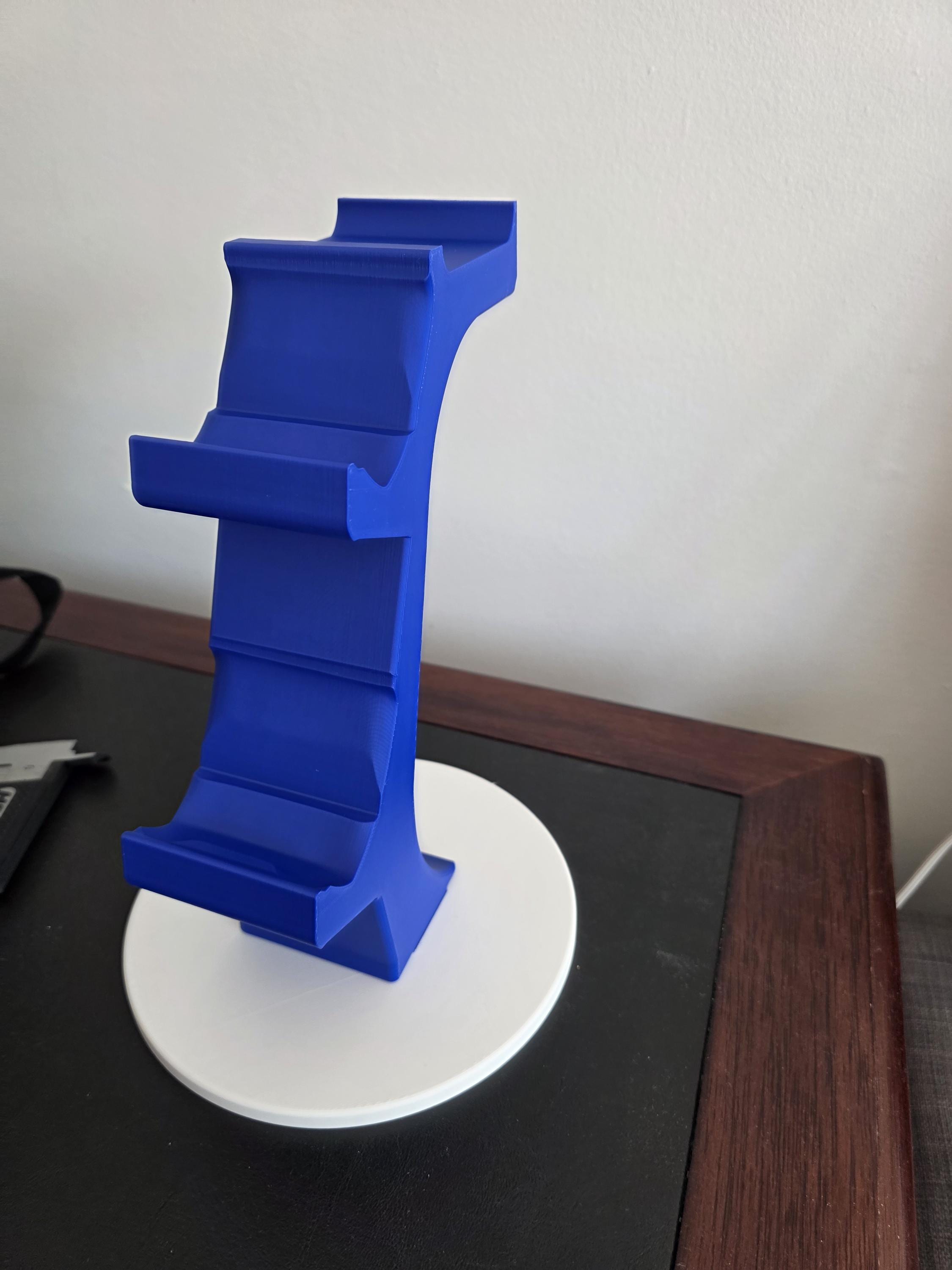 3D Printed PS5 Controller & Headset Stand | Gaming Desk Organizer | Customizable Gamer Gift